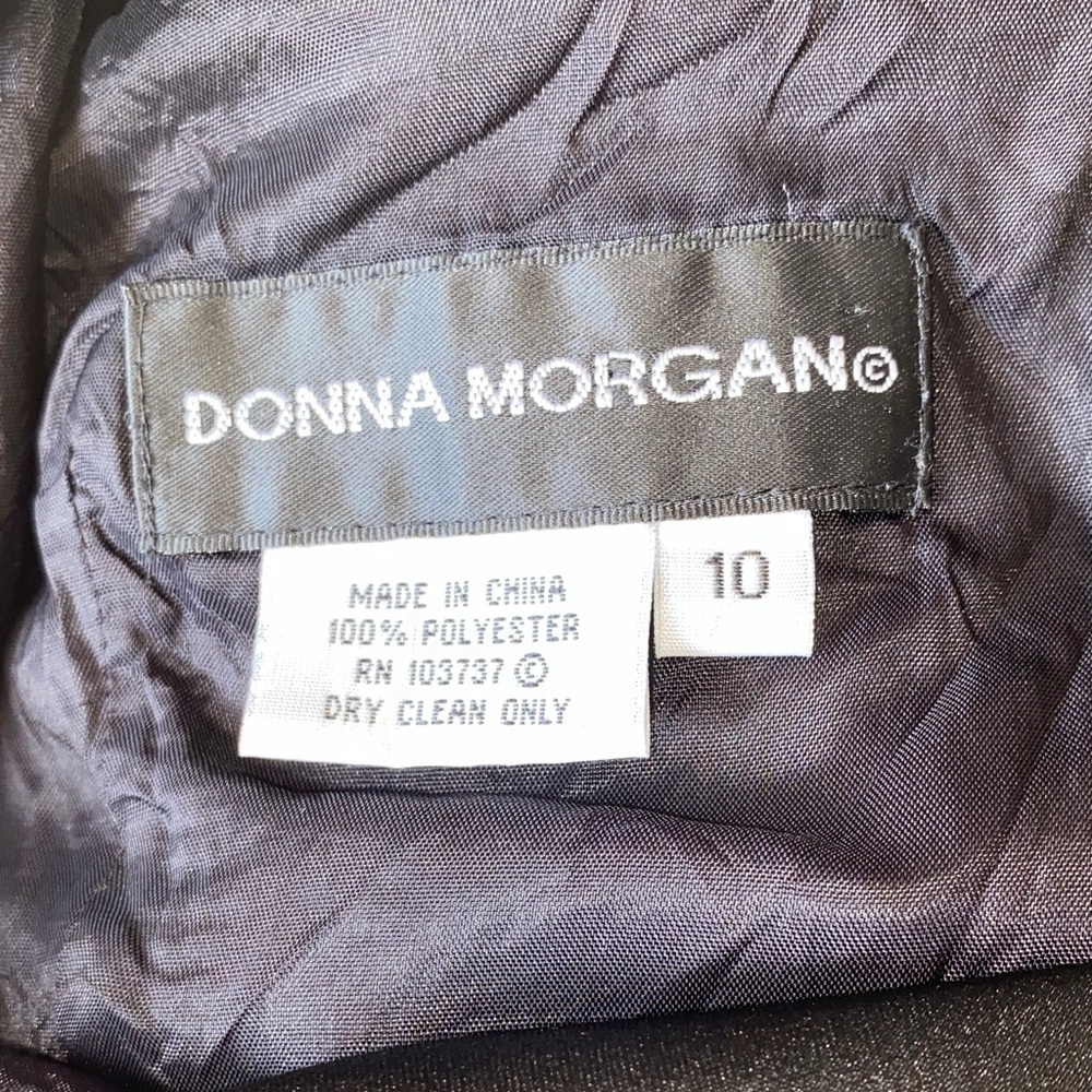 Donna Morgan Black Midi Dress - Picture 10 of 10